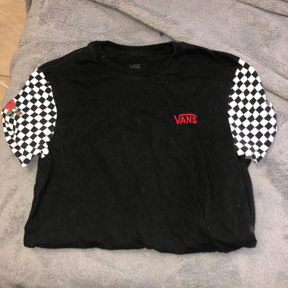 vans checkered tee
